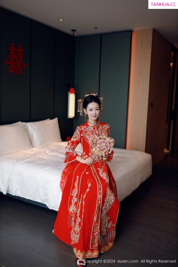 唐安琪  [XiuRen]高清写真图 2024.08.05 No.8972 唐安琪 性感新娘装第13张图片